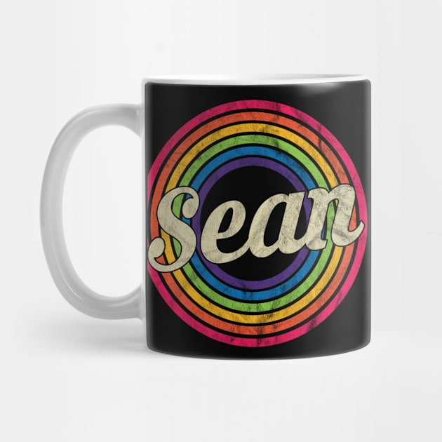 Sean - Retro Rainbow Faded-Style by MaydenArt